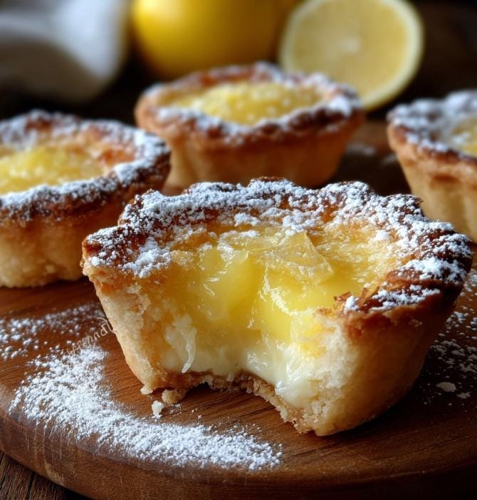 Mini Lemon Tart Recipe | Bakery Style Citrus Dessert (PDF Download) - Etsy