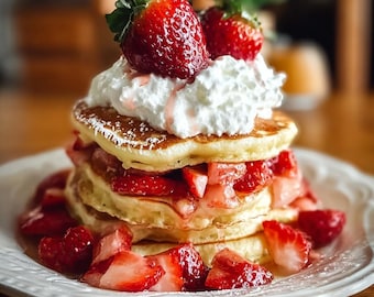 Receta de esponjosas tortitas de fresa: un desayuno fácil o un capricho perfecto para el brunch (descarga digital)