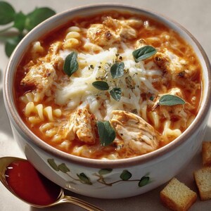 BEST RECIPE For Comforting Chicken Parmesan Soup (Printable PDF)