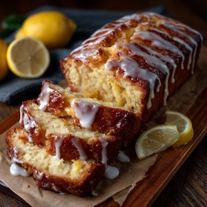 Ricetta classica del plumcake al limone con glassa piccante (PDF stampabile)