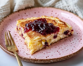 Stuffed Crepe Cake Recipe PDF – Easy Cream Cheese & Jam Crepes – Quick Breakfast Dessert Idea