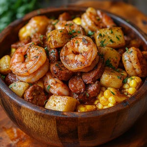 Southern Shrimp Sausage Potato Bake Recipe (Printable PDF)