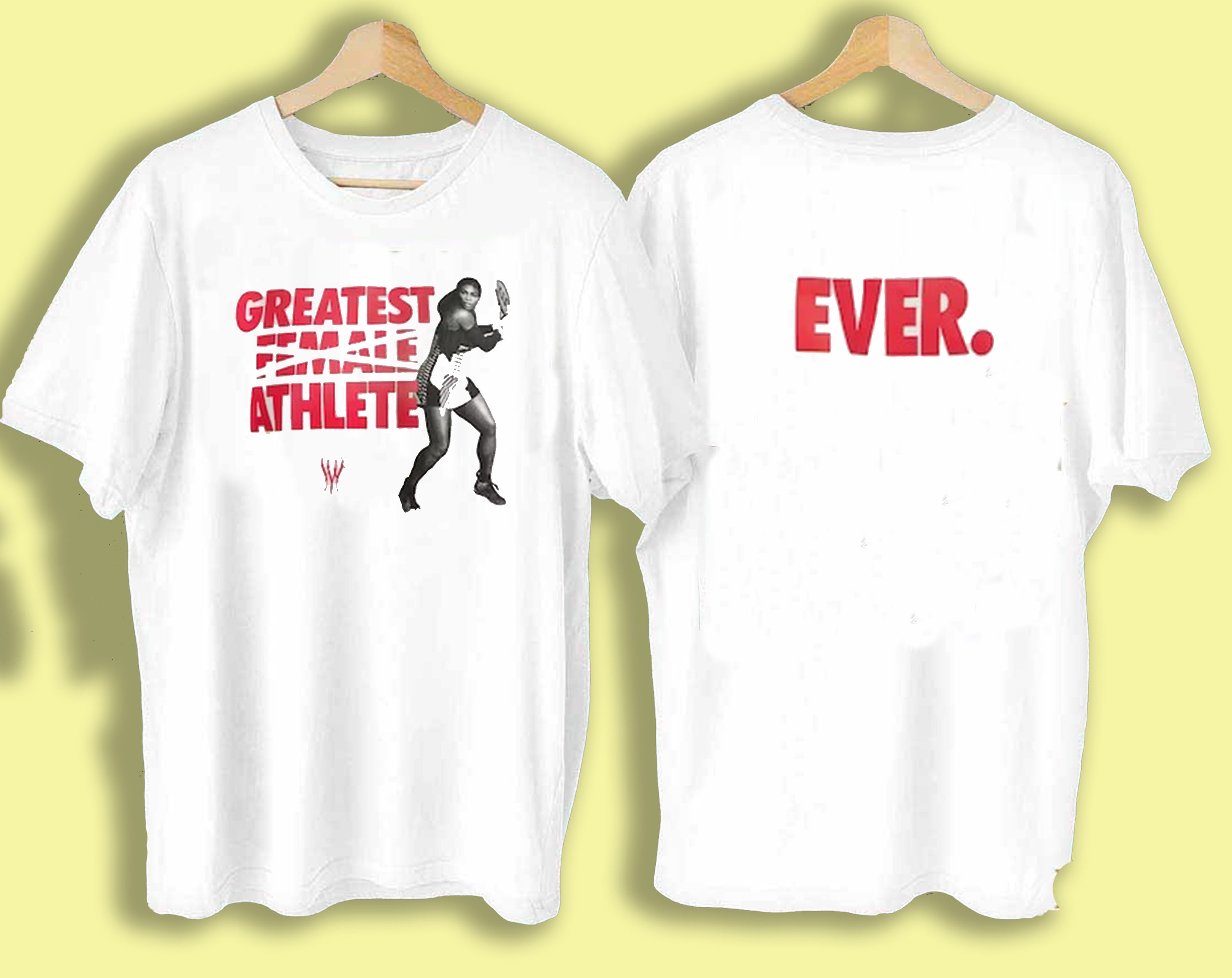 Trendy Serena Williams Greatest Female Athlete Double Sided TShirts