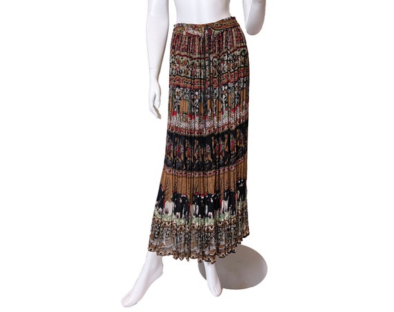 1970s Indian Rayon Skirt