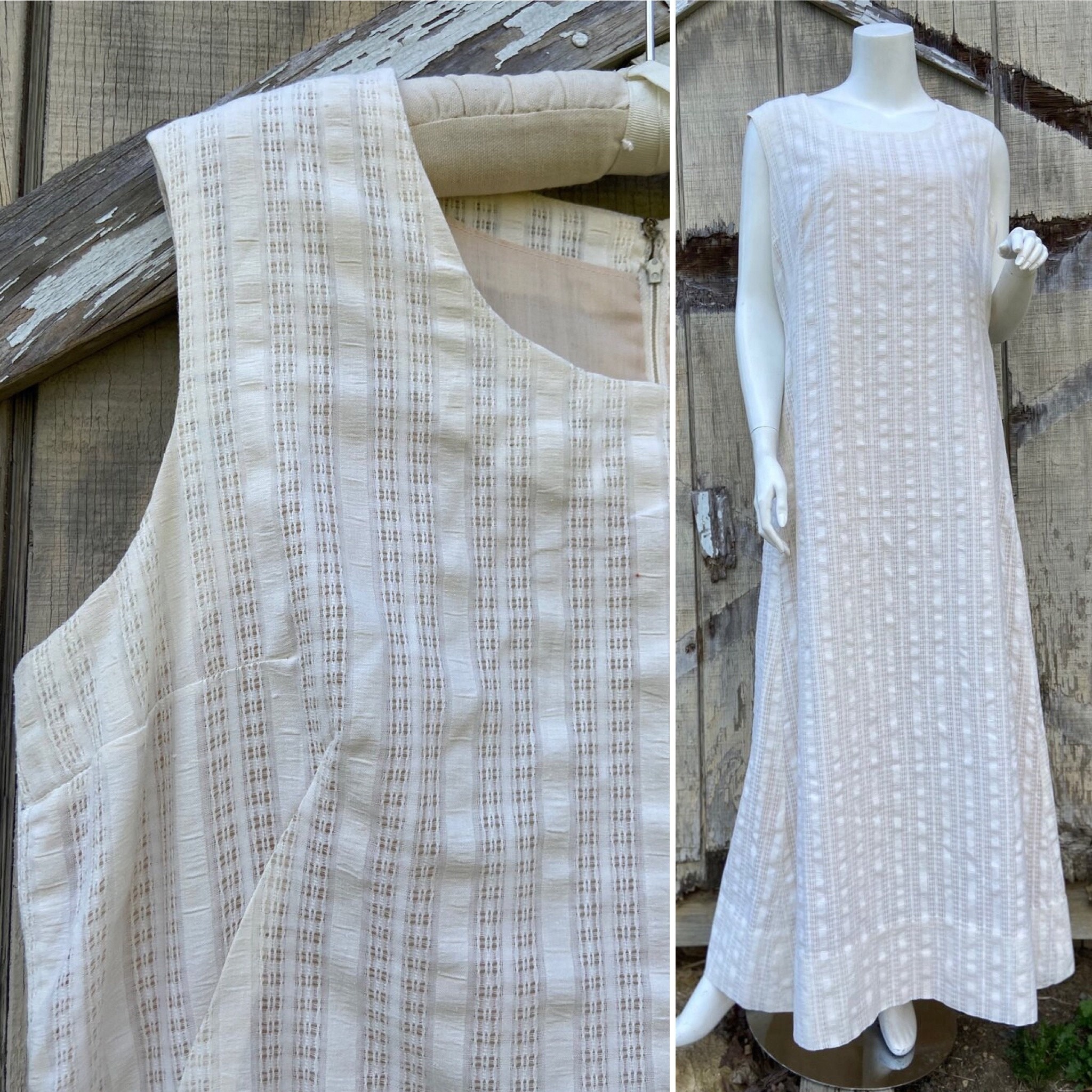 Y'S Leno Cloth Stand Collar Dress 1 | eBay