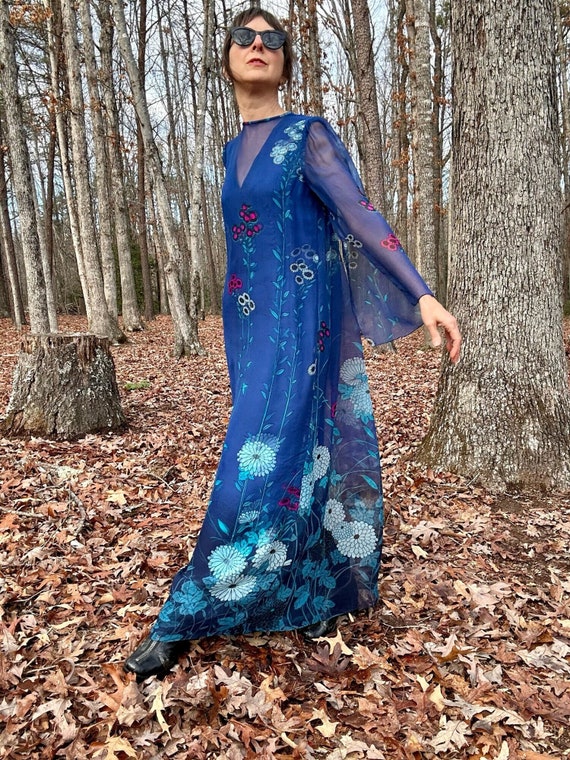 1970s Hanae Mori Jersey Dress