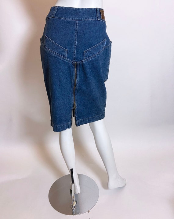 1990s Byblos Denim Skirt - image 3