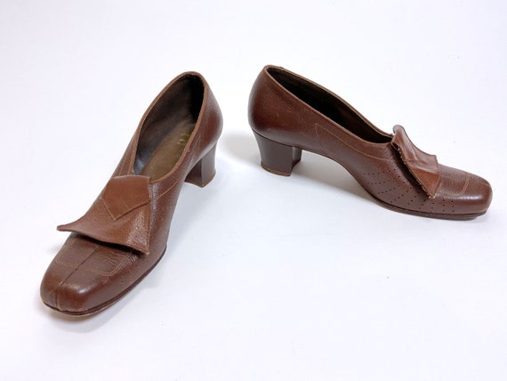 1940s Brown Smartmaid Shoes 6.5 to 7 - image 6