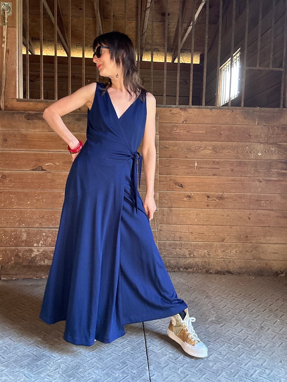 1970s Maxi Wrap Dress Saks Fifth Avenue Young Dimensions