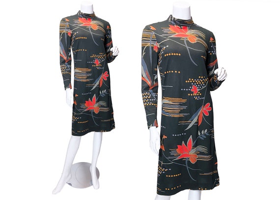 1970s Anne Fogarty Collectors Items Printed Knit D