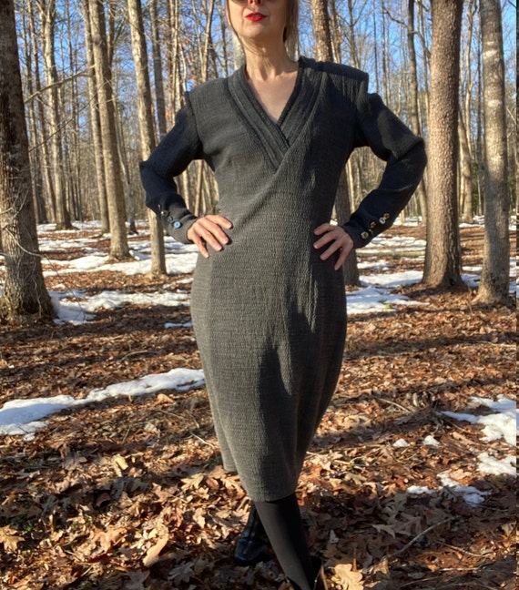 1990s Gianfranco Ferre Wool Knit Dress - image 10