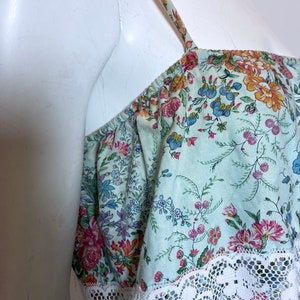 1980s Cotton Floral Print Dress image 8