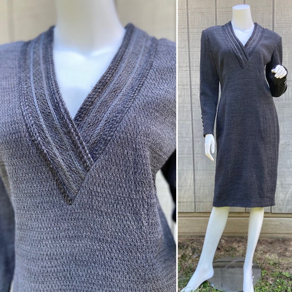 1990s Gianfranco Ferre Wool Knit Dress - image 1