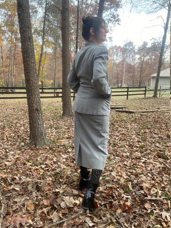 1940s Gray Wool Suit Reveler Original - image 5