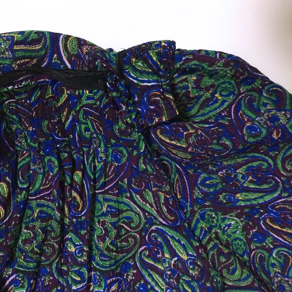 1940s Silk Paisley Dress - image 10