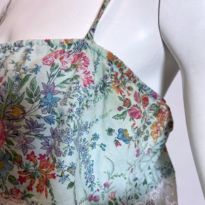 1980s Cotton Floral Print Dress image 7