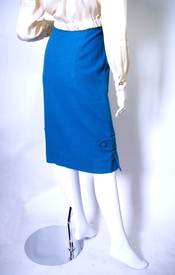 1950s to 60s Lofties by Lawrence Blue Pencil Skirt - image 2