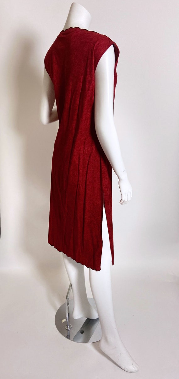 1970s Young Edwardian Microsuede Dress - image 3