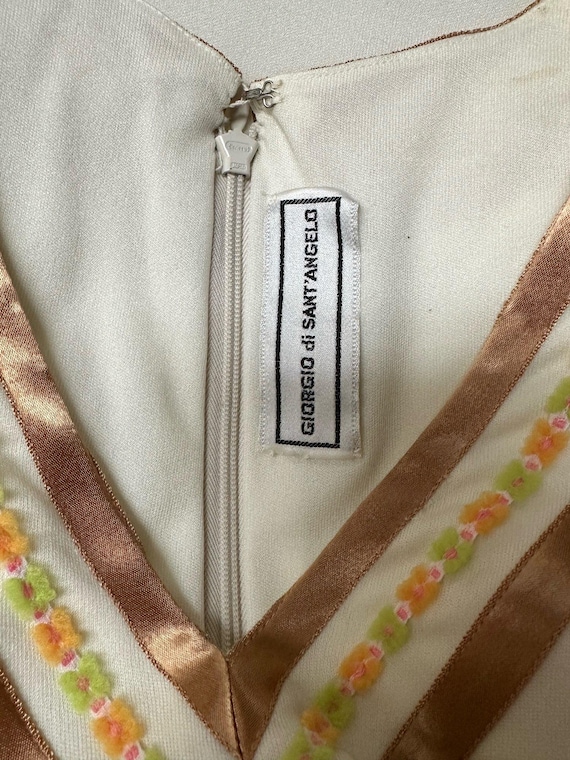 1970s Giorgio Di Sant Angelo Maxi Dress with Shawl - image 10