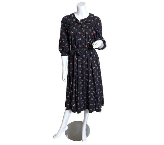 Cotton Ditsy Wrapper House Dress - image 1