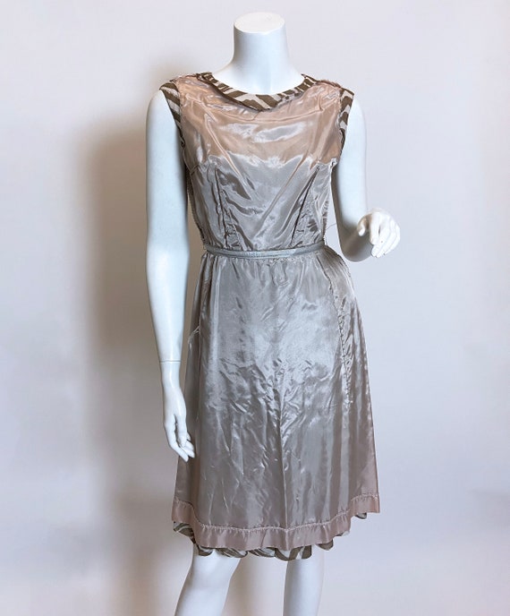 1960s Leslie Faye Zebra Print Chiffon Dress - image 9