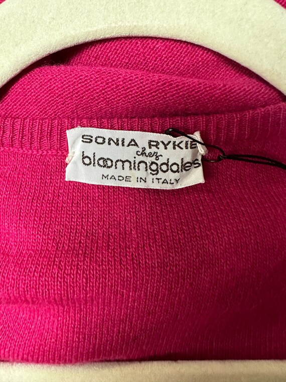 Late 1970s Sonia Rykiel Raspberry Wool Sweater - image 6