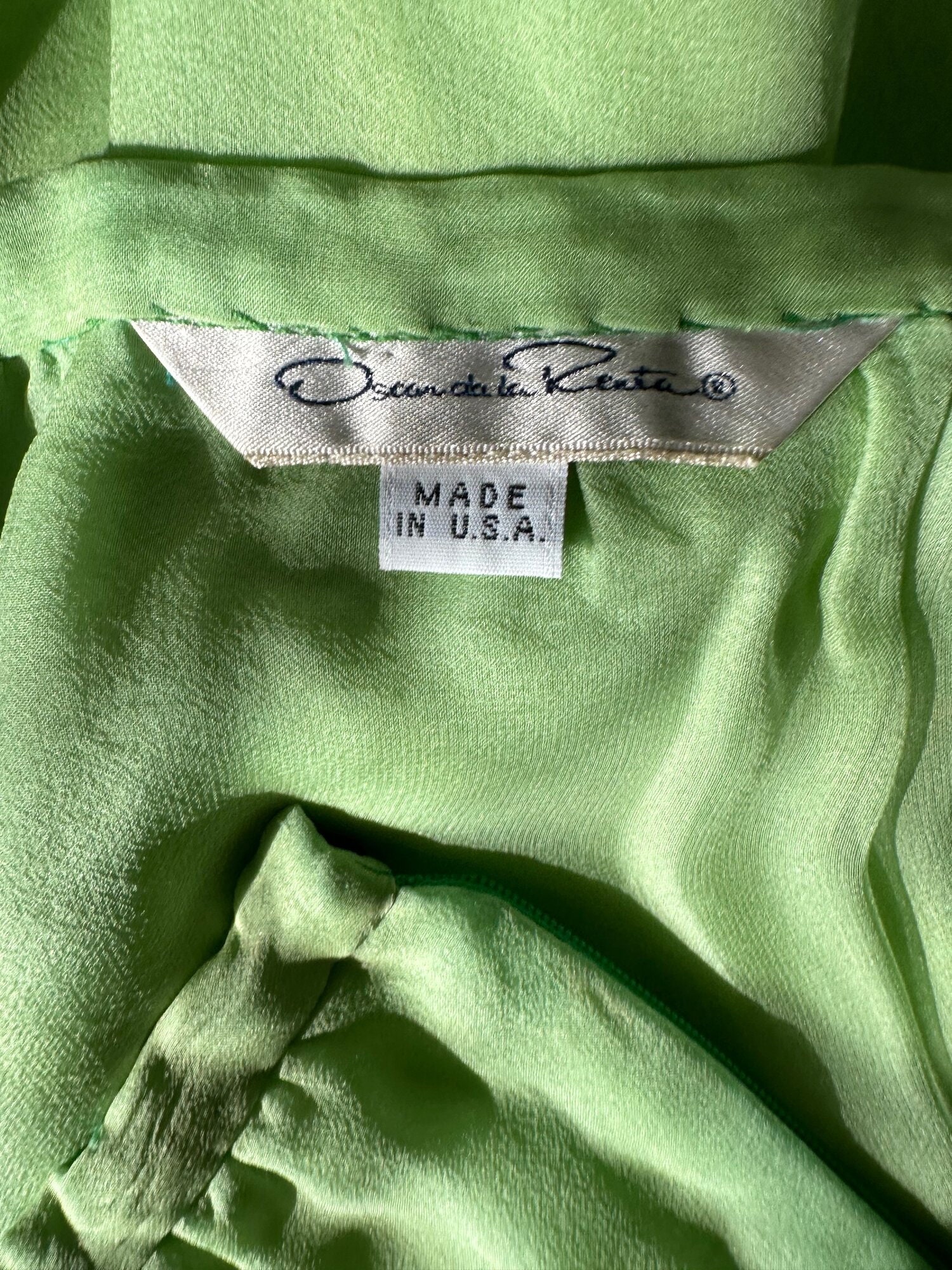 Vintage Oscar De La Renta Silk Chiffon Cami on Garmentory