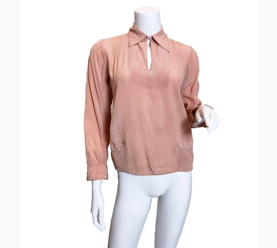 1920s Silk Blouse