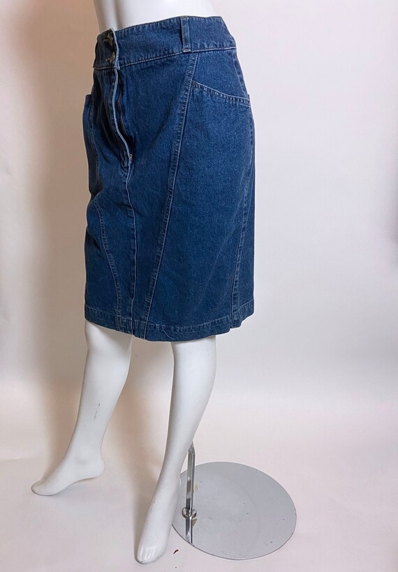 1990s Byblos Denim Skirt - image 2
