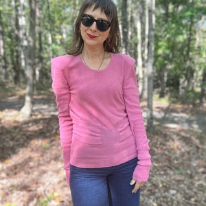 1990s Sonia Rykiel Wild Rose Wool Sweater