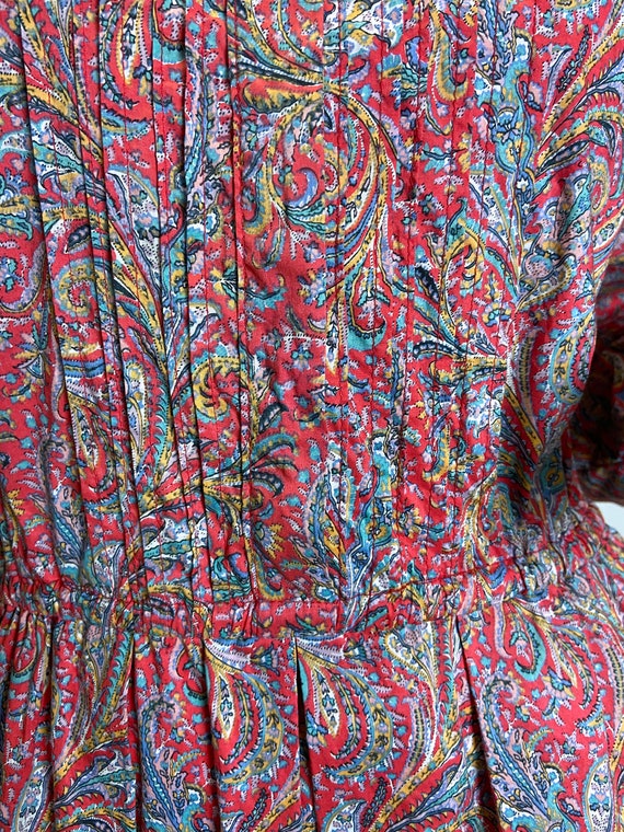 1980s Liberty Paisley Print Dress Thomas and Jona… - image 6