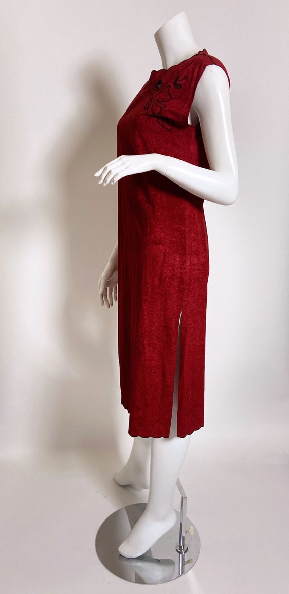 1970s Young Edwardian Microsuede Dress - image 7