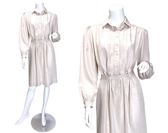 1980s Schrader Petite Shirt Dress