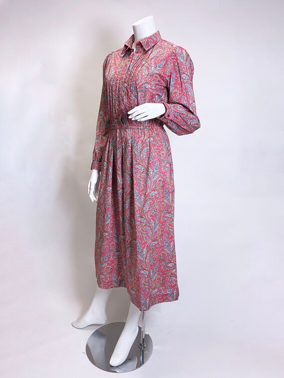 1980s Liberty Paisley Print Dress Thomas and Jona… - image 2