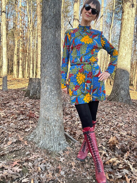 green dress black tights brown boots Olive Green Gothic Military Dress main image 0