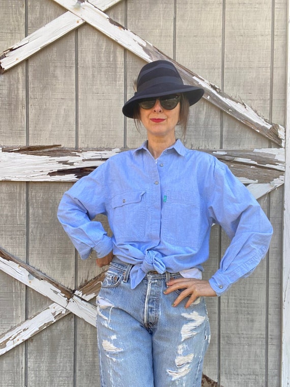 1980s Levis Sportswear Chambray Shirt, Small