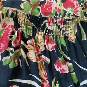 1940s Cold Rayon Floral image 7