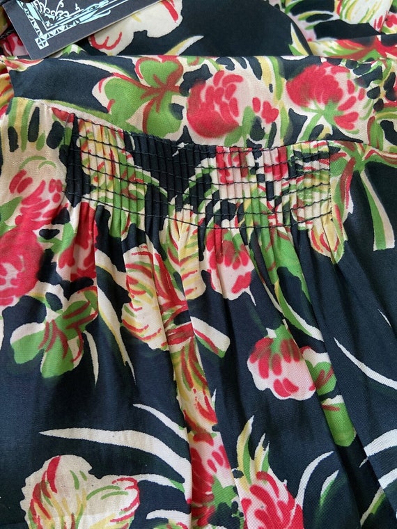 1940s Cold Rayon Floral - image 7