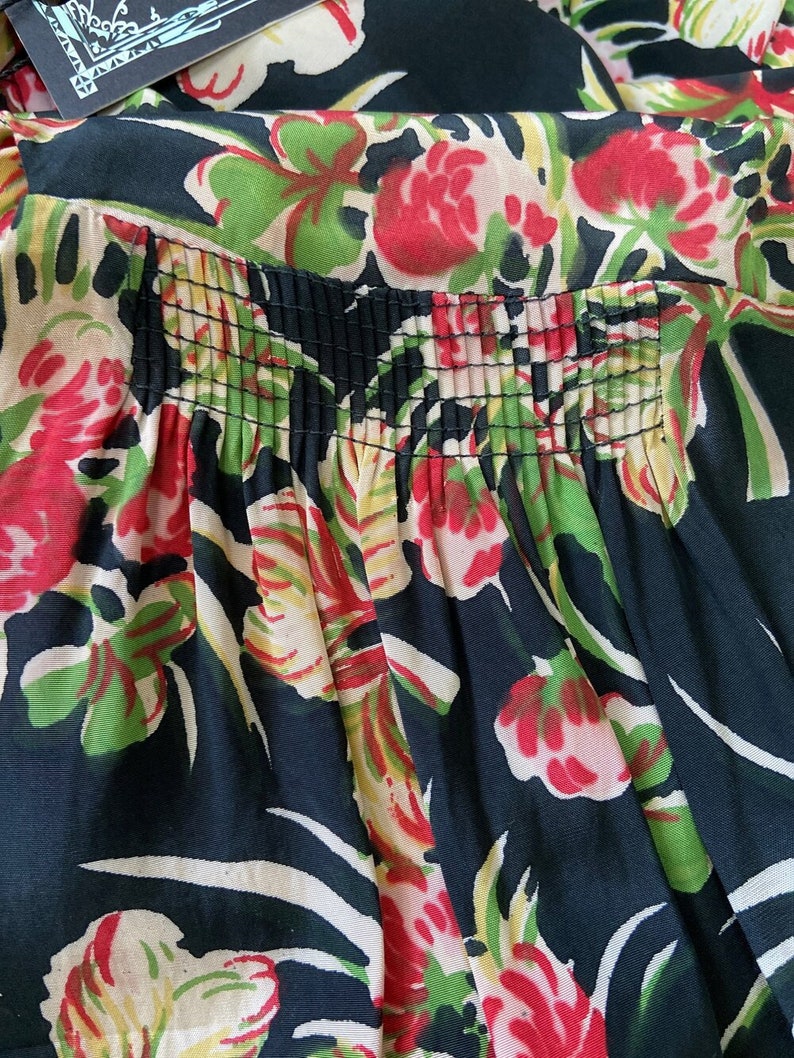 1940s Cold Rayon Floral image 7