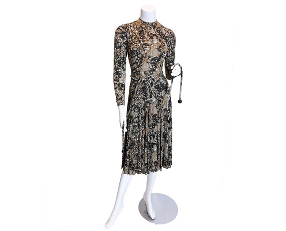 1970s La Mendola Silk Jersey Dress