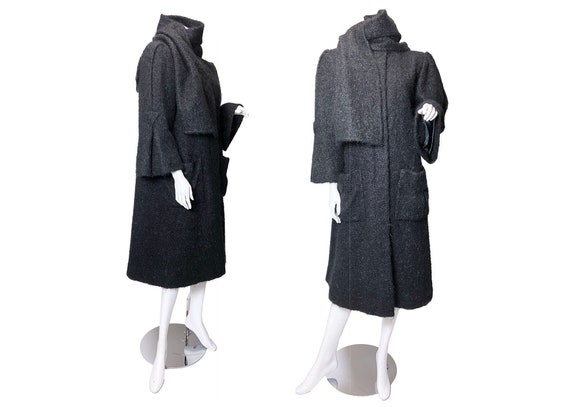 1980s Pauline Trigere Mohair Coat