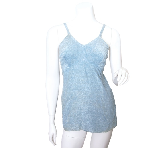 1940s Baby Blue Terry Swimsuit