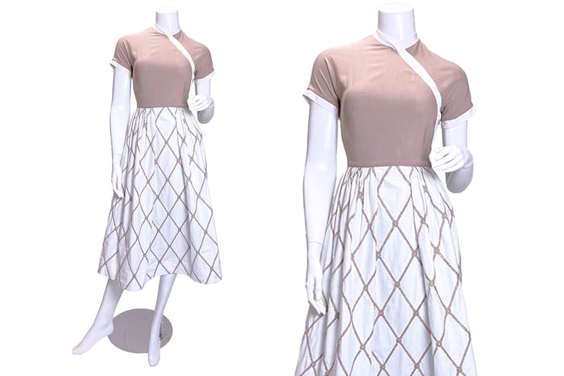 Late 1940s to Early 50s L'Aiglon New Look Style Dress image 5