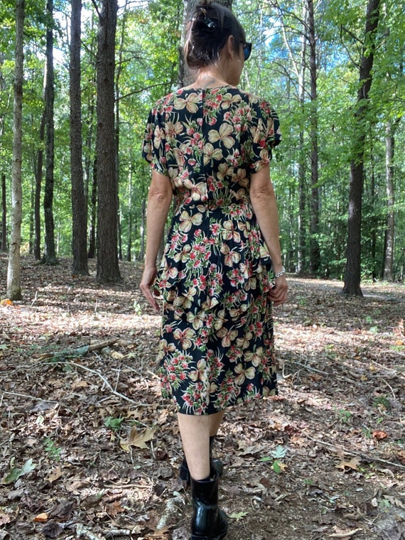 1940s Cold Rayon Floral - image 4