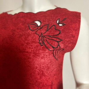 1970s Young Edwardian Microsuede Dress image 8