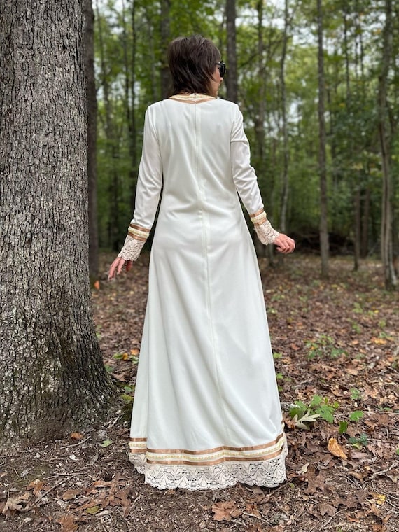 1970s Giorgio Di Sant Angelo Maxi Dress with Shawl - image 7