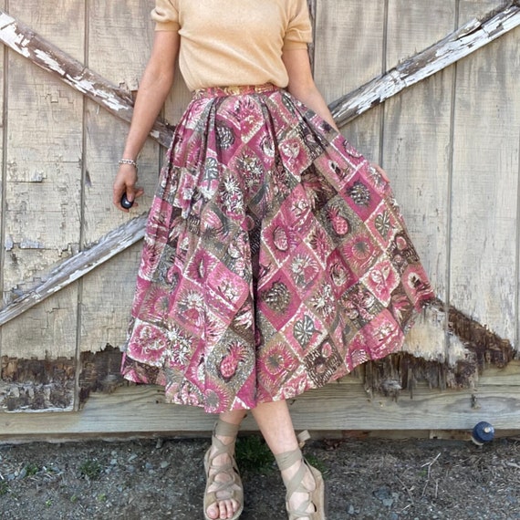 Bohemian skirts 1950s cheap