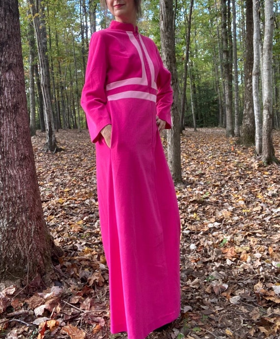 JCPenney Loungewear Pink Color Blocked Fleece - image 2