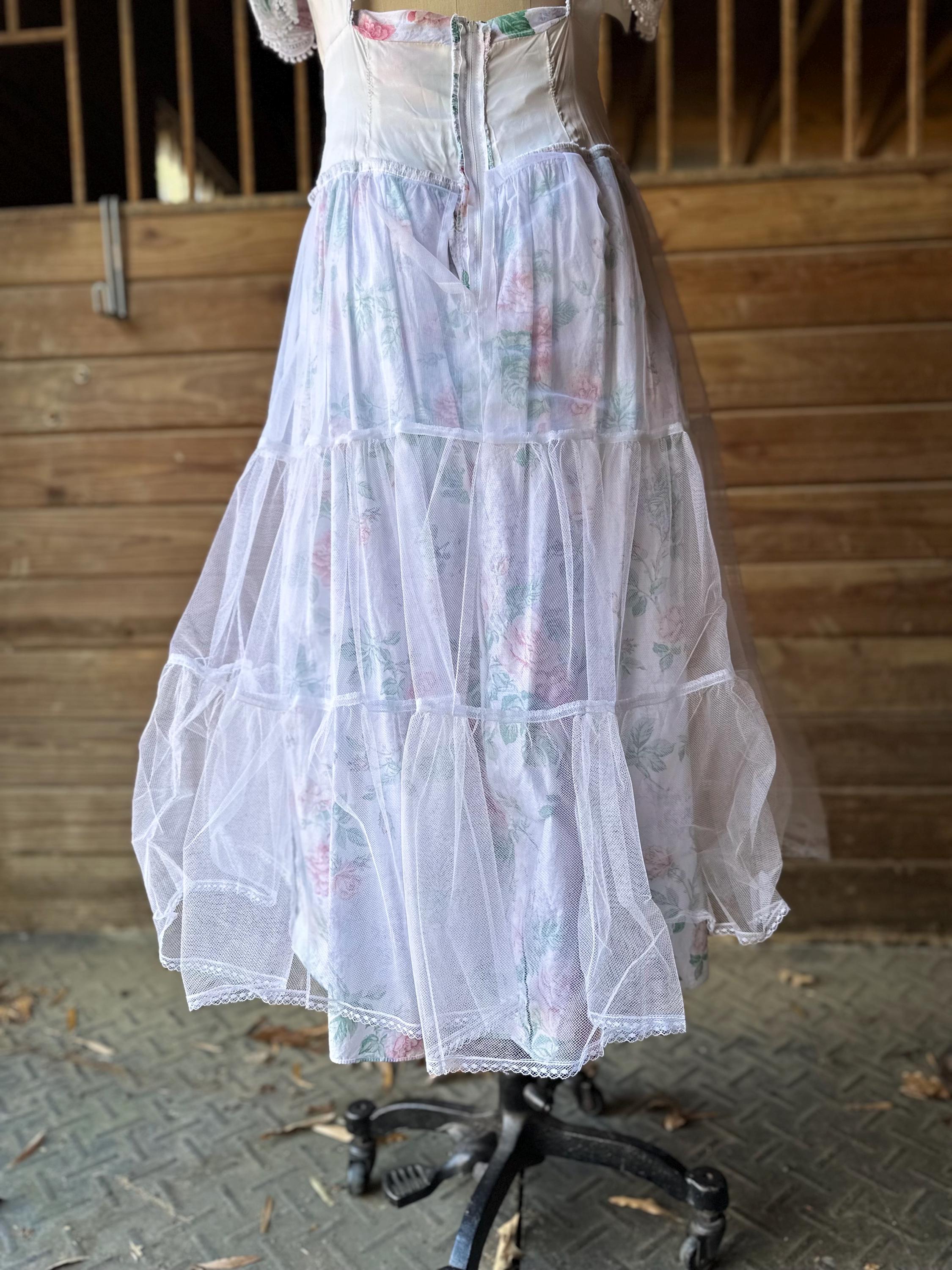chinese dress ladies Vintage 1970's Gunne Sax by Jessica Mcclintock Brown Velvet & Cotton Muslin Long Sleeve Maxi Dress
