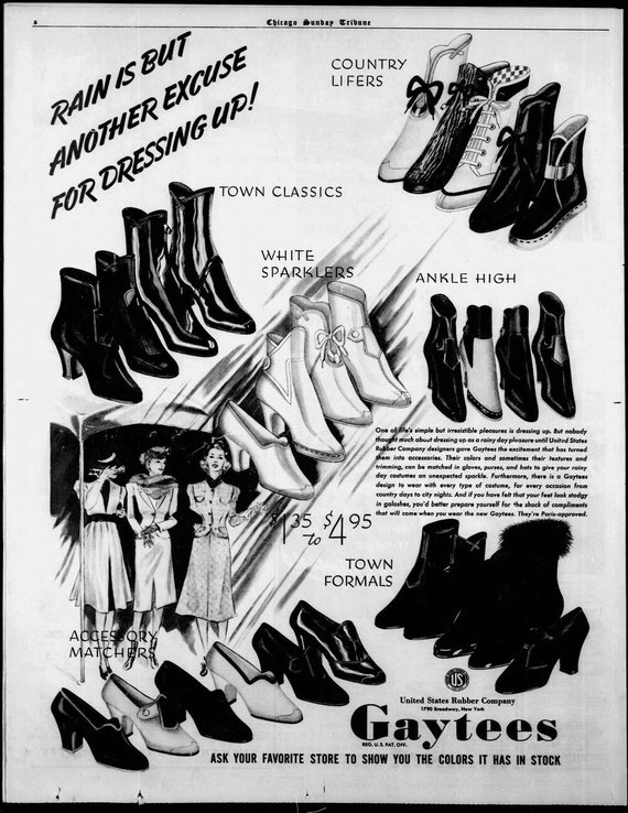 Late 1930s to early 40s Gaytees Overshoes - image 9